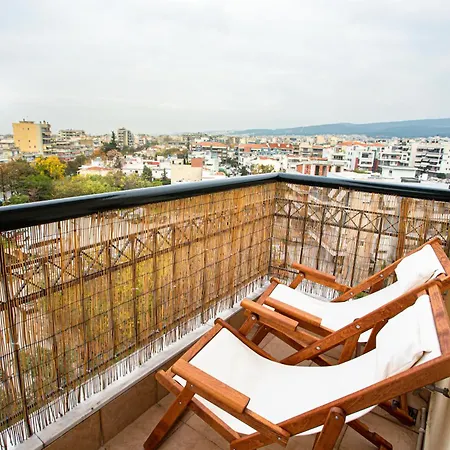 Celestial Garden-thessaloniki's Modern, Eclectic Penthouse With An Amazing View And Veranda *