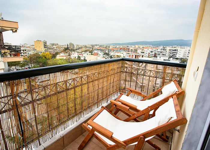Celestial Garden-thessaloniki's Modern, Eclectic Penthouse-ideal For Remote Work And Longer *